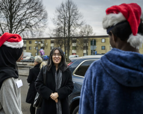 Han Kang på Rinkeby bibliotek